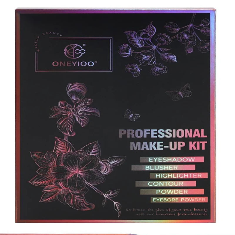 New 55-Color Eyeshadow Palette Lipstick Highlighter Contour Palette Professional Makeup Kit with Shimmer Matte Eye Shadows