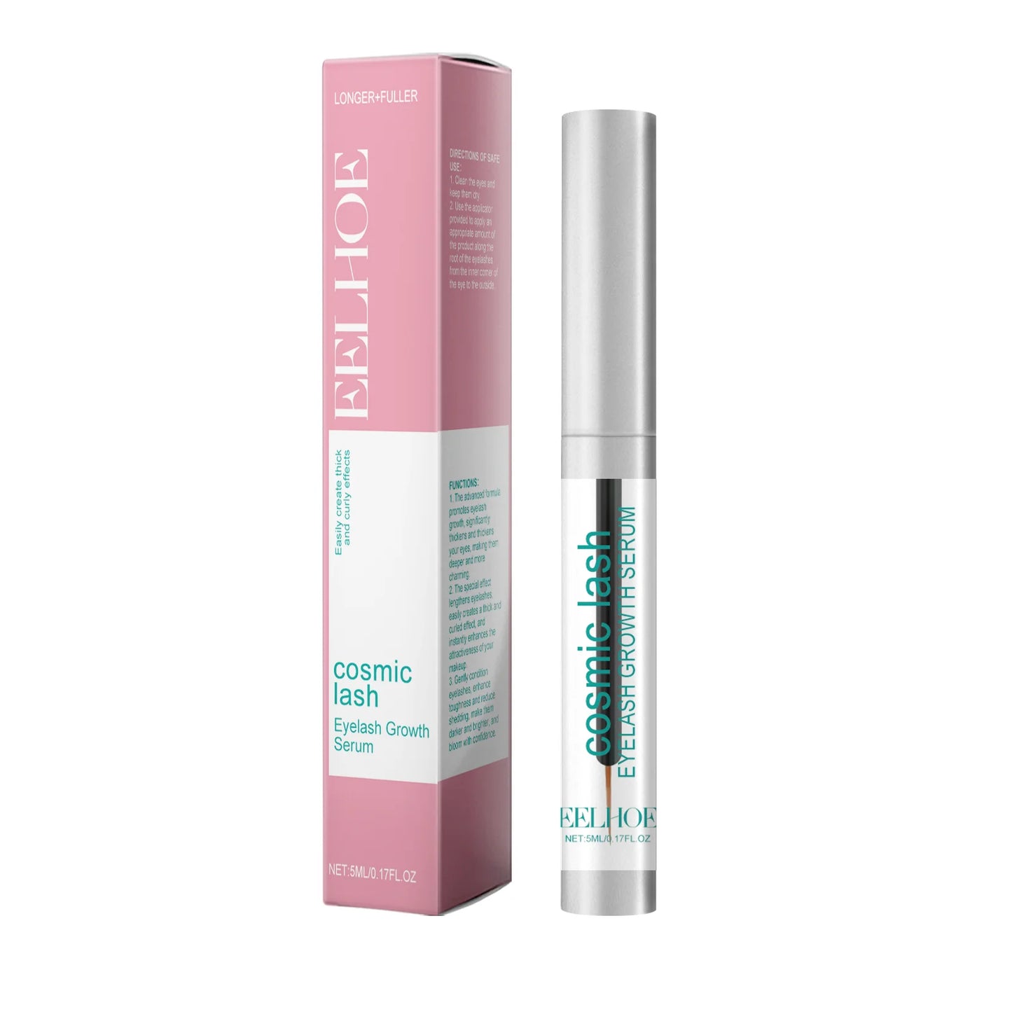 Eelhoe 5ml Eyelash Extension Serum Eyebrow Lash Growth Lengthening Fuller Lasting Moisturizing Thicken Eye Lash Curly Serum