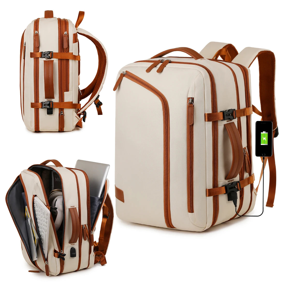 Backpack Unisex New Simple Business Computer Backpack Outdoor Large Capacity Travel Bag Student School Bag Boys
