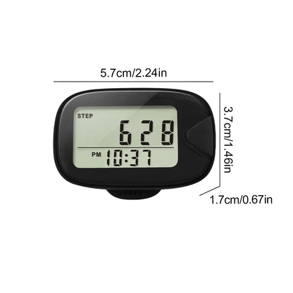Walking Pedometer Accurate Step Tracker LCD Display Electronic Pedometer Multi-Function Walking Step Counter for Outdoor Sports