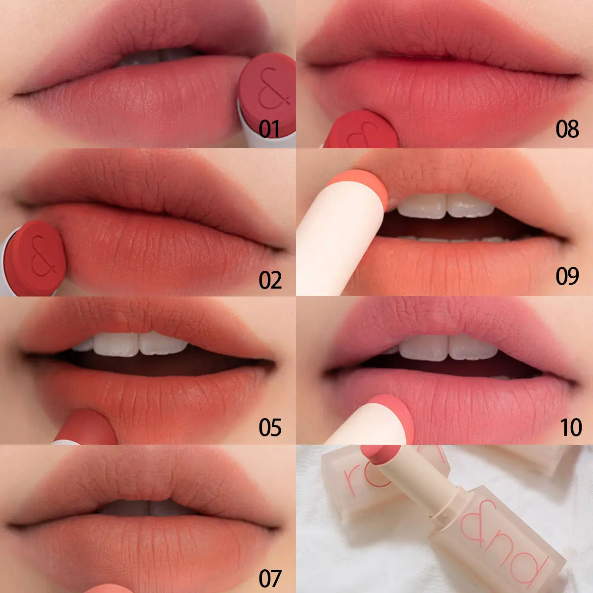 rom&nd ZERO MATTE LIPSTICK,Lightweight Non-Drying,Soft-Focus Matte Finish,Luxury Makeup,Korean Cosmetic,K-Beauty,Korean Makeup