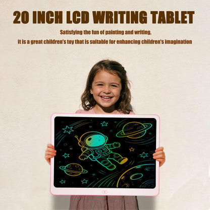 20inch LCD Writing Tablet Reusable Drawing Board with Eye Protection Lock And Erase Feature Educational Gift for Kids