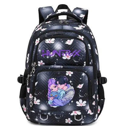 6-12 Kids Backpack Rumini Miraa Zoeyy HUNTR/rX 2026 Print Cartoon School Bag Large Capacity Student Travel Backpacks