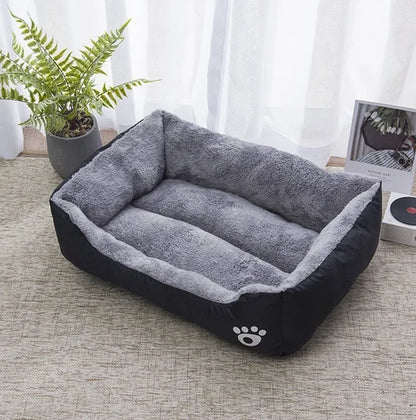 Black Dog Bed Plush Sleeping Bed for Large, Medium and Small Dogs, Non-Slip and Bite-Resistant Pet Sleeping Mat Pet Items