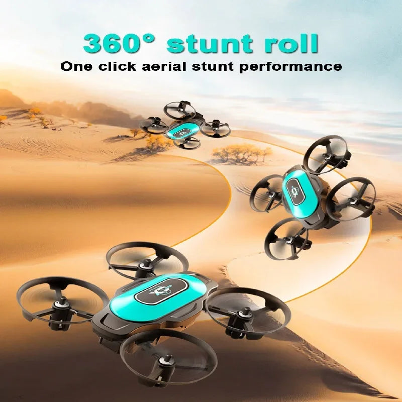 The Mini drone XD2 features four-circle air pressure protection and a 360° rotation-controlled fixed-height quadcopter.