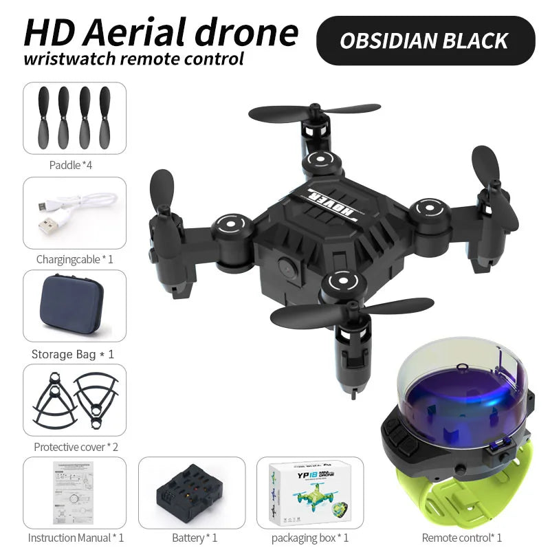 YP18 Mini Drone with HD Camera CE Certified Foldable Quadcopter for Kids Gift Hot Sale Aerial Photography Aircraft