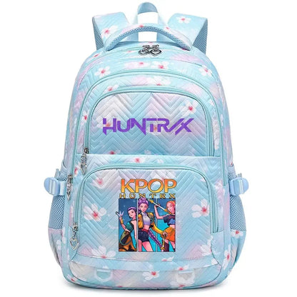 6-12 Kids Backpack Rumini Miraa Zoeyy HUNTR/rX 2026 Print Cartoon School Bag Large Capacity Student Travel Backpacks