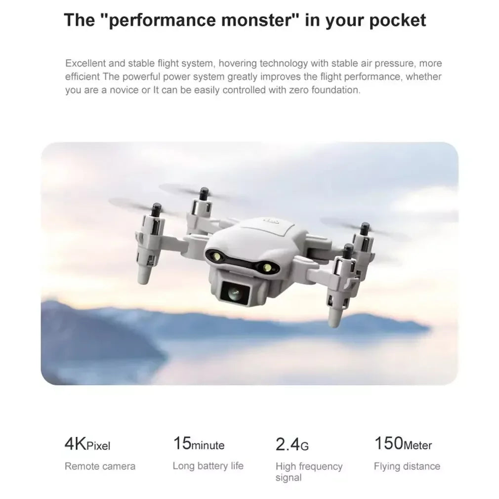 V9 Mini Drone For Kids Adults 720P HD FPV Camera Foldable RC Quadcopter With Altitude Hold Headless Mode