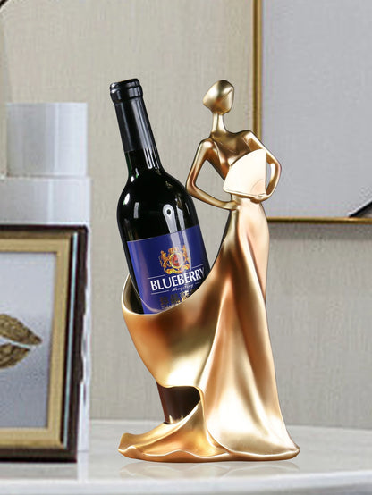 European Style Wine Rack, Girl Bottle Holder, Home Décor, Living Room Wine Cabinet, Decorative Pieces, Creative Ornament