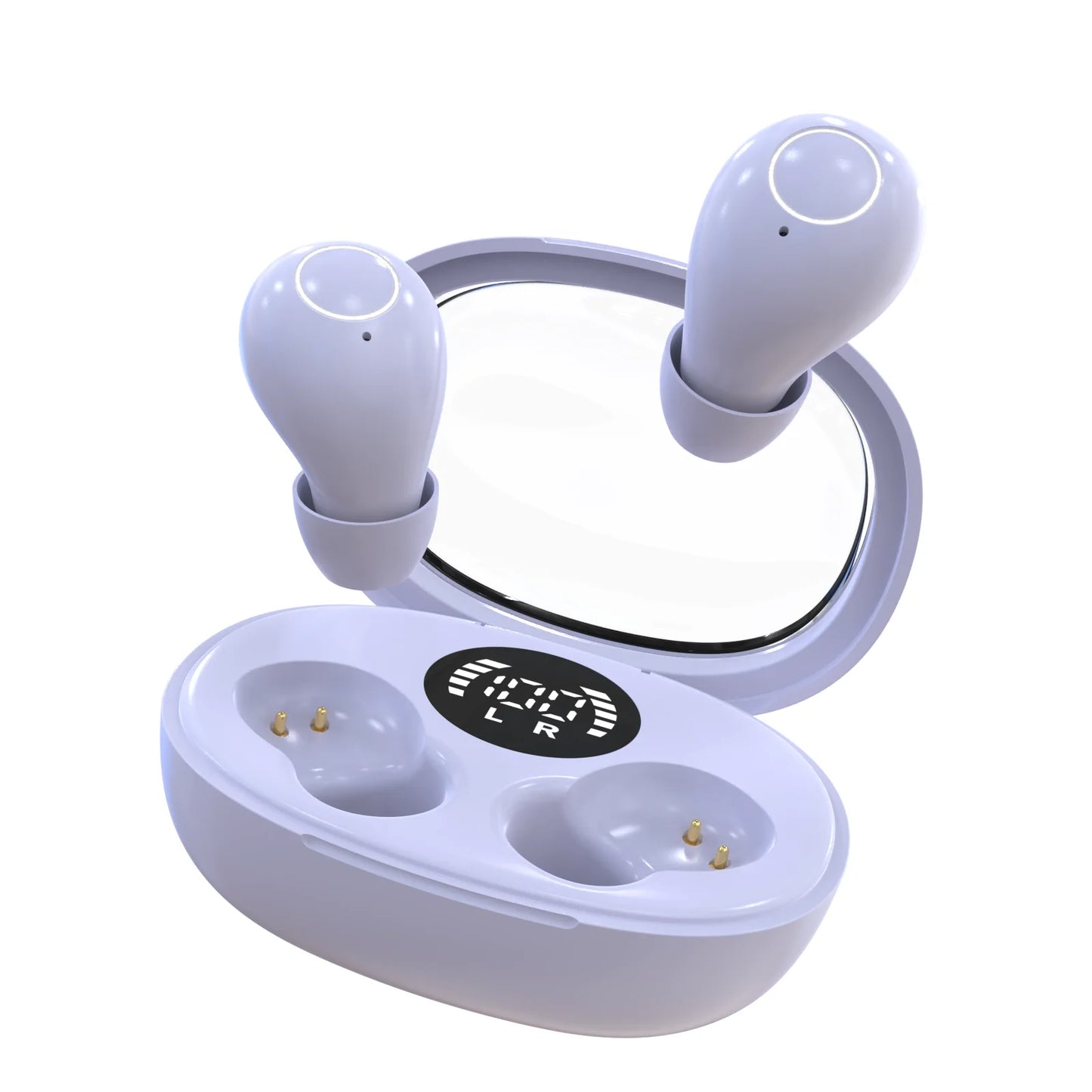 Trendy wireless headphones 5.4 bluetooth headset mini sleep sports invisible earbuds HD HIFI music bass sound quality earphones