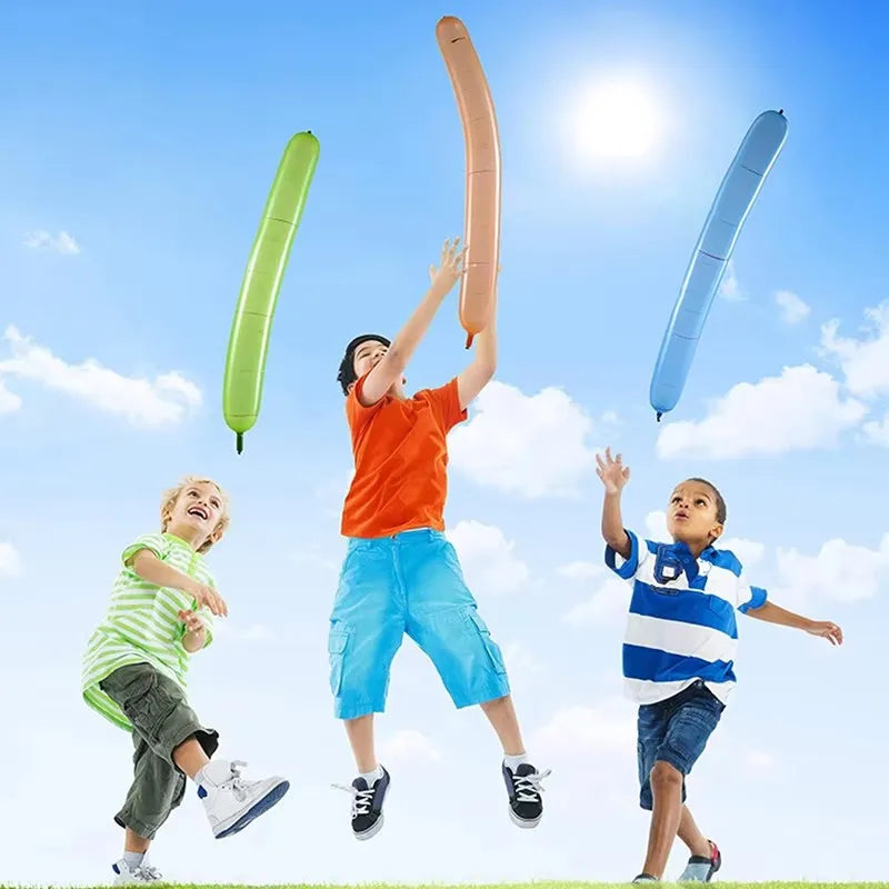 100Pcs Fun Rocket Screaming Balloon Bright Color Balloon Rocket Giant Flying Whistle Balloons Go Up To The Sky Kids Party Toys