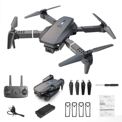 E88 PRO Foldable Drone with 4K Dual Camera, WiFi FPV, Altitude Hold, Gesture Control, One-Key Takeoff/Landing, Long Battery Life