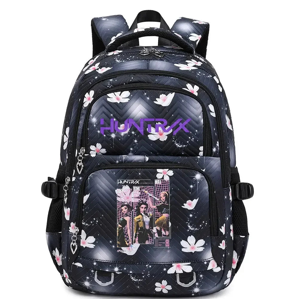 6-12 Kids Backpack Rumini Miraa Zoeyy HUNTR/rX 2026 Print Cartoon School Bag Large Capacity Student Travel Backpacks