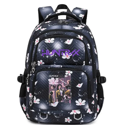 6-12 Kids Backpack Rumini Miraa Zoeyy HUNTR/rX 2026 Print Cartoon School Bag Large Capacity Student Travel Backpacks