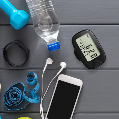 Walking Pedometer Accurate Step Tracker LCD Display Electronic Pedometer Multi-Function Walking Step Counter for Outdoor Sports