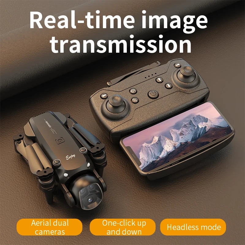 H20 Six-Axis Gyroscope Remote Control Four-Axis Flying Toy - Foldable Dual Lens Drone with 360° Roll & Gesture Photography