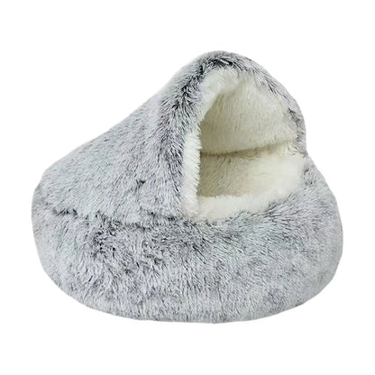 Winter Plush Pet Cat Bed Round Cat Cushion Cat House Warm Cats Basket Pet Sleep Bag Kitten Nest Kennel for Small Dog Cats