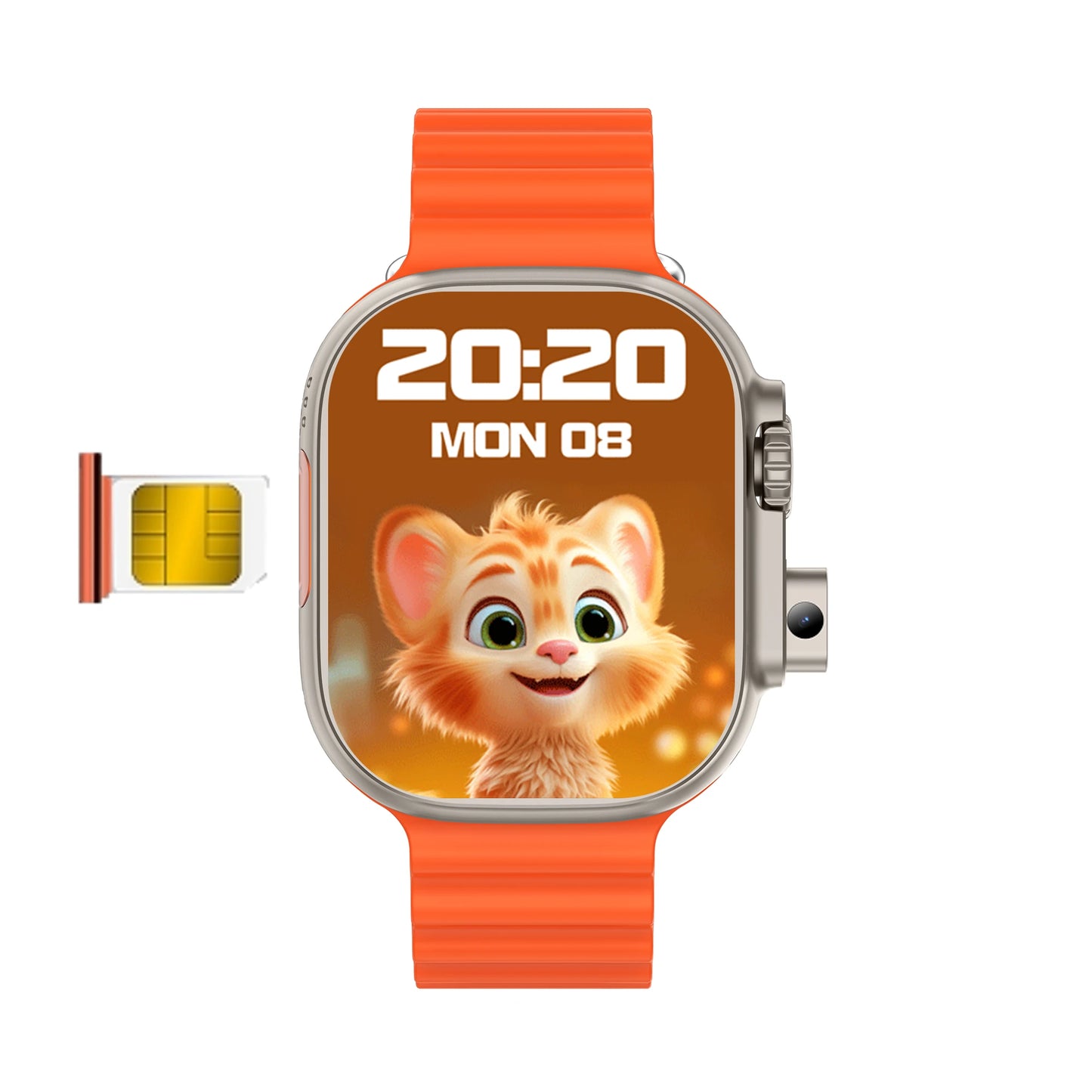 2025 BW9 Smartwatch offers SIM Card Bluetooth Calling a spacious 201-inch Screen Telescopic Camera Full Network Coverage