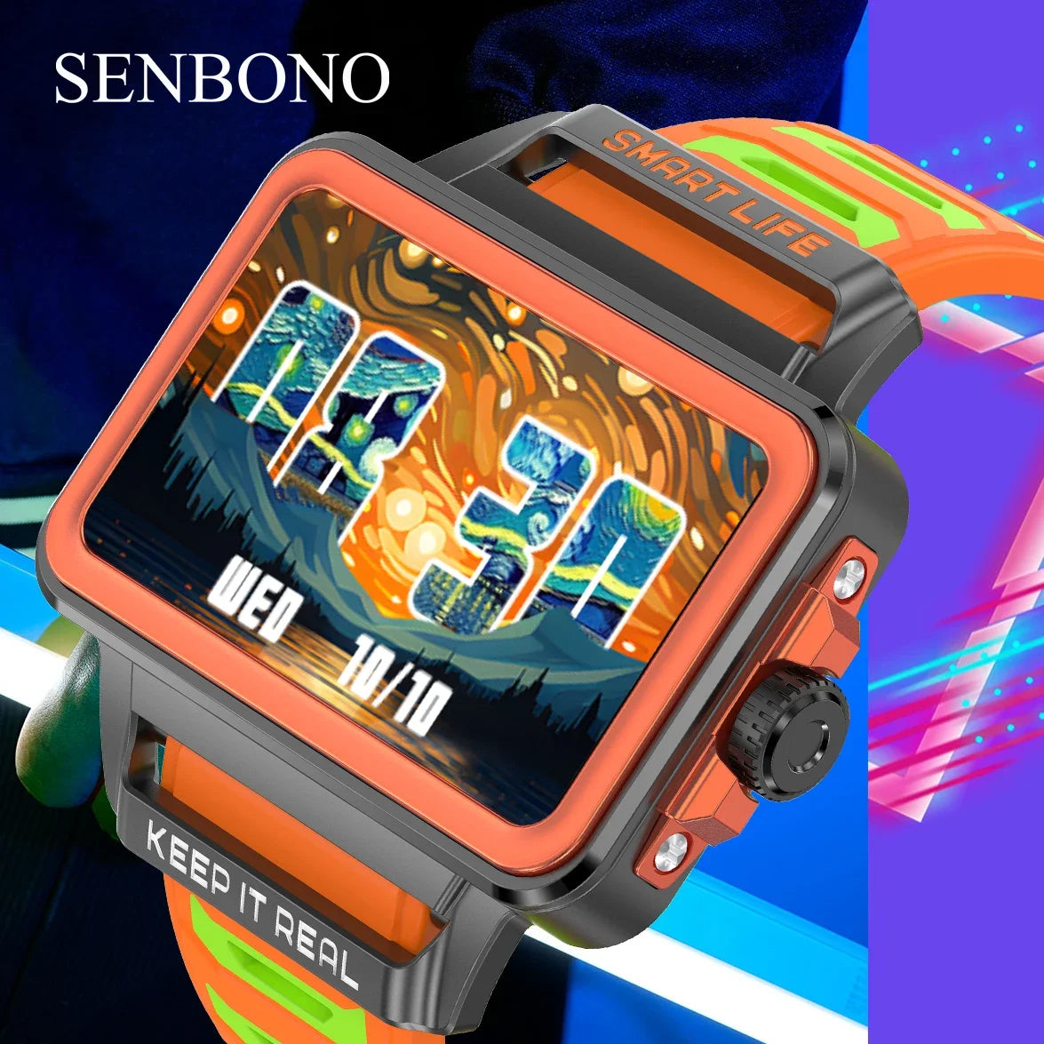 SENBONO New Smart Band for Men Women Sleep Heart Rate Monitor Waterproof Bracelet Sport Women Men Smartwatch for IOS Android