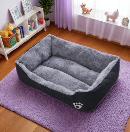 Black Dog Bed Plush Sleeping Bed for Large, Medium and Small Dogs, Non-Slip and Bite-Resistant Pet Sleeping Mat Pet Items