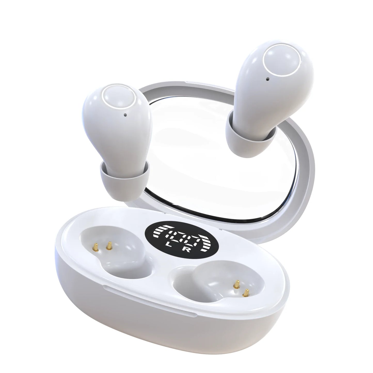 Trendy wireless headphones 5.4 bluetooth headset mini sleep sports invisible earbuds HD HIFI music bass sound quality earphones