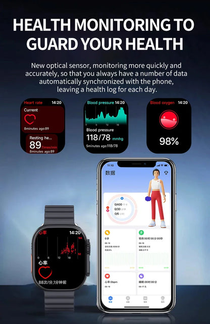 2025 BW9 Smartwatch offers SIM Card Bluetooth Calling a spacious 201-inch Screen Telescopic Camera Full Network Coverage