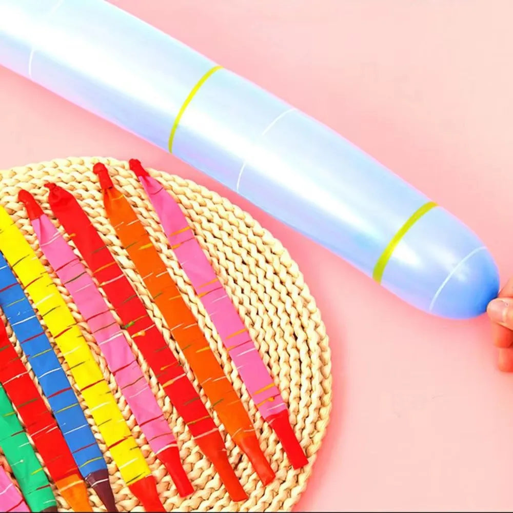 100Pcs Fun Rocket Screaming Balloon Bright Color Balloon Rocket Giant Flying Whistle Balloons Go Up To The Sky Kids Party Toys