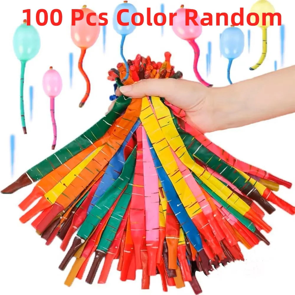 100Pcs Fun Rocket Screaming Balloon Bright Color Balloon Rocket Giant Flying Whistle Balloons Go Up To The Sky Kids Party Toys