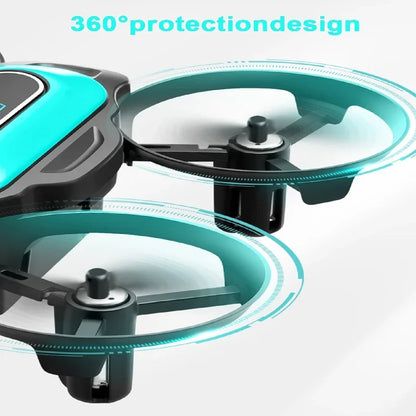 The Mini drone XD2 features four-circle air pressure protection and a 360° rotation-controlled fixed-height quadcopter.