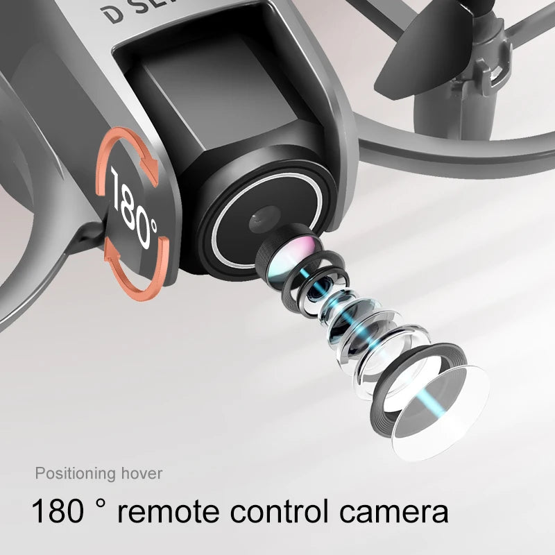 D16 Mini Drone 8K Profesional HD Camera Obstacle Avoidance FPV Quadcopter With 180° Adjustable Camera RC Dron For Children Toys