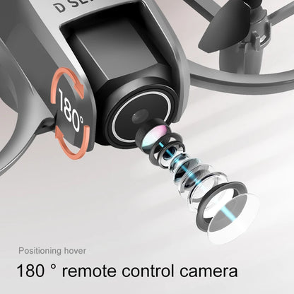 D16 Mini Drone 8K Profesional HD Camera Obstacle Avoidance FPV Quadcopter With 180° Adjustable Camera RC Dron For Children Toys