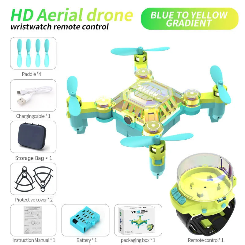 YP18 Mini Drone with HD Camera CE Certified Foldable Quadcopter for Kids Gift Hot Sale Aerial Photography Aircraft