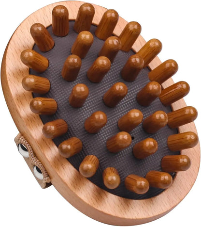 Wooden Massage Comb, Body Scalp Trigger Point Massage Tool, Meridians Massager, Gua Sha Massager Comb for Body Relief & Hair Gro