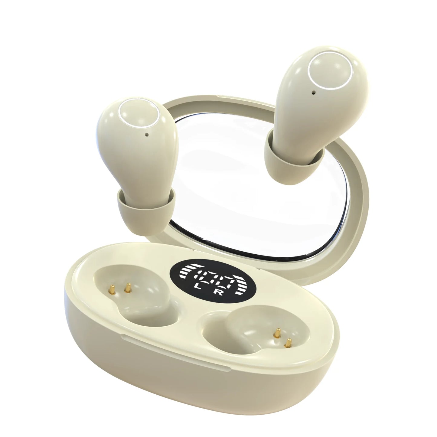 Trendy wireless headphones 5.4 bluetooth headset mini sleep sports invisible earbuds HD HIFI music bass sound quality earphones