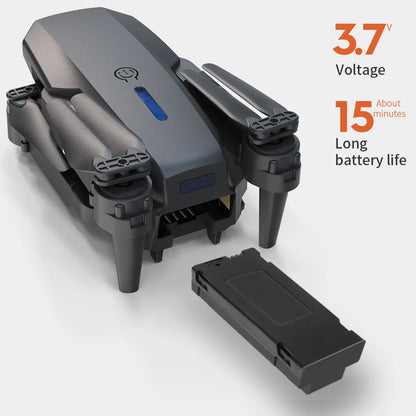 E88 PRO Foldable Drone with 4K Dual Camera, WiFi FPV, Altitude Hold, Gesture Control, One-Key Takeoff/Landing, Long Battery Life