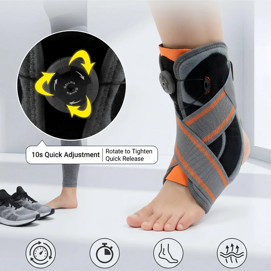 Adjustable Ankle Stabilizer Brace Durable & Breathable Ankle Support with Secure Straps Perfect for Sprain Prevention & Recovery