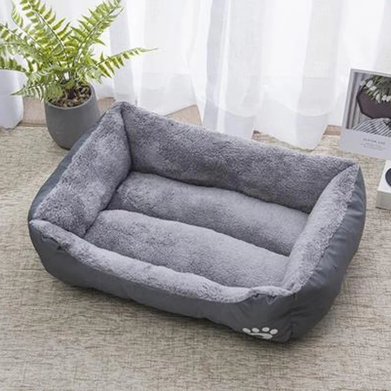 Black Dog Bed Plush Sleeping Bed for Large, Medium and Small Dogs, Non-Slip and Bite-Resistant Pet Sleeping Mat Pet Items