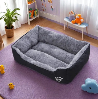Black Dog Bed Plush Sleeping Bed for Large, Medium and Small Dogs, Non-Slip and Bite-Resistant Pet Sleeping Mat Pet Items