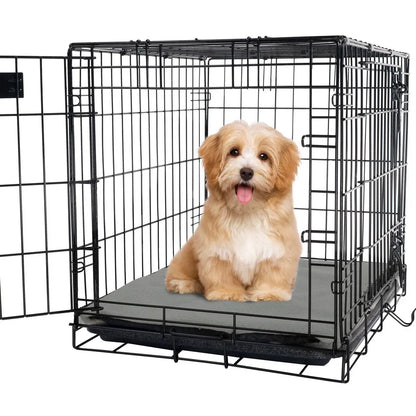 Self-Heating Pet Bed Washable Sherpa Cover Thermal Insulation Cozy Crate Pad Portable Dog Cat Bed Dog Kennel Warmer