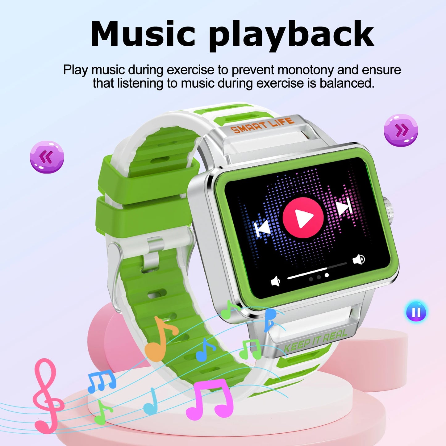 Smartwatch, mini-game mode, multi-sport mode, for boys and girls, gift, custom wallpaper, fitness monitoring, iPhone/Andriod
