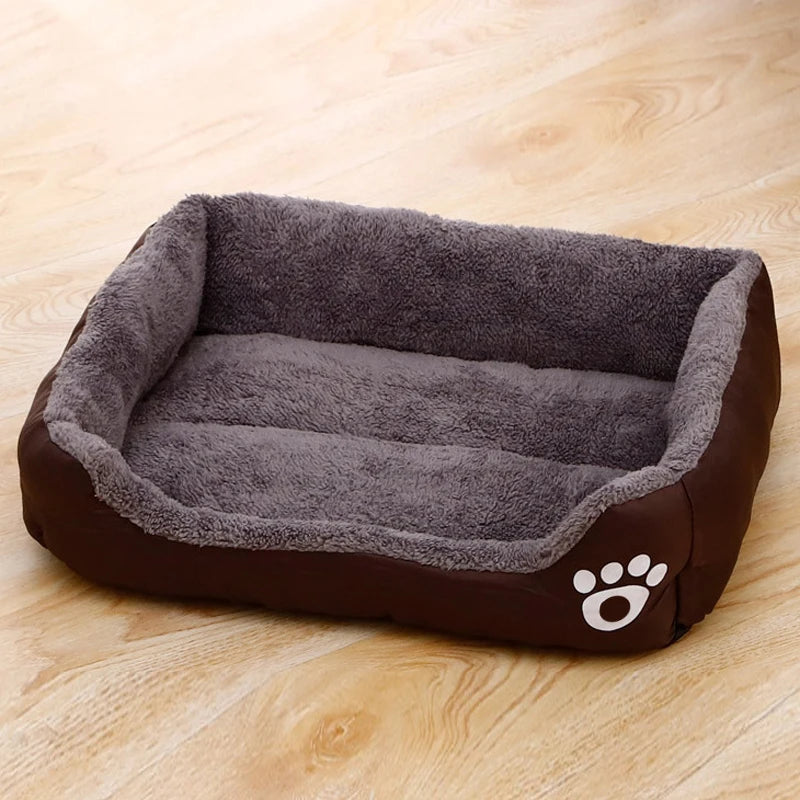 Black Dog Bed Plush Sleeping Bed for Large, Medium and Small Dogs, Non-Slip and Bite-Resistant Pet Sleeping Mat Pet Items