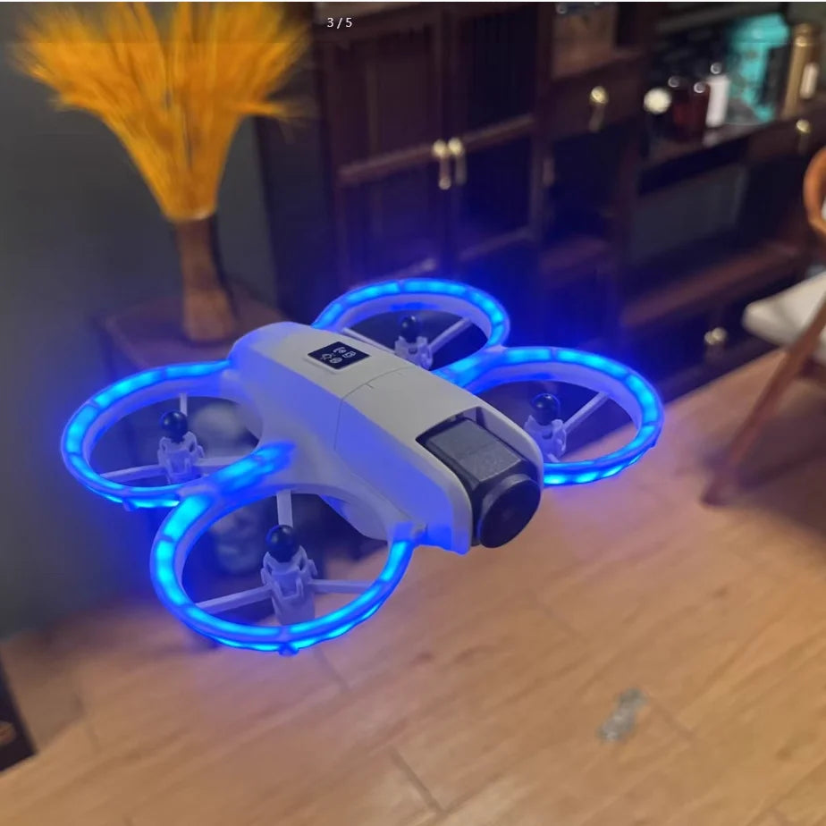 Smart RC Drone with One-Key Takeoff, 4K Ultra HD Camera, Long Battery | Indoor Outdoor Flying Toy Gift