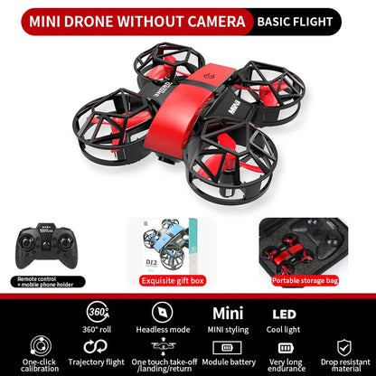 D12 Mini Drone 4k Profession HD Wide Angle Camera 1080P WiFi FPV Drone Camera Height Keep Drones Camera Helicopter Toys Gifts