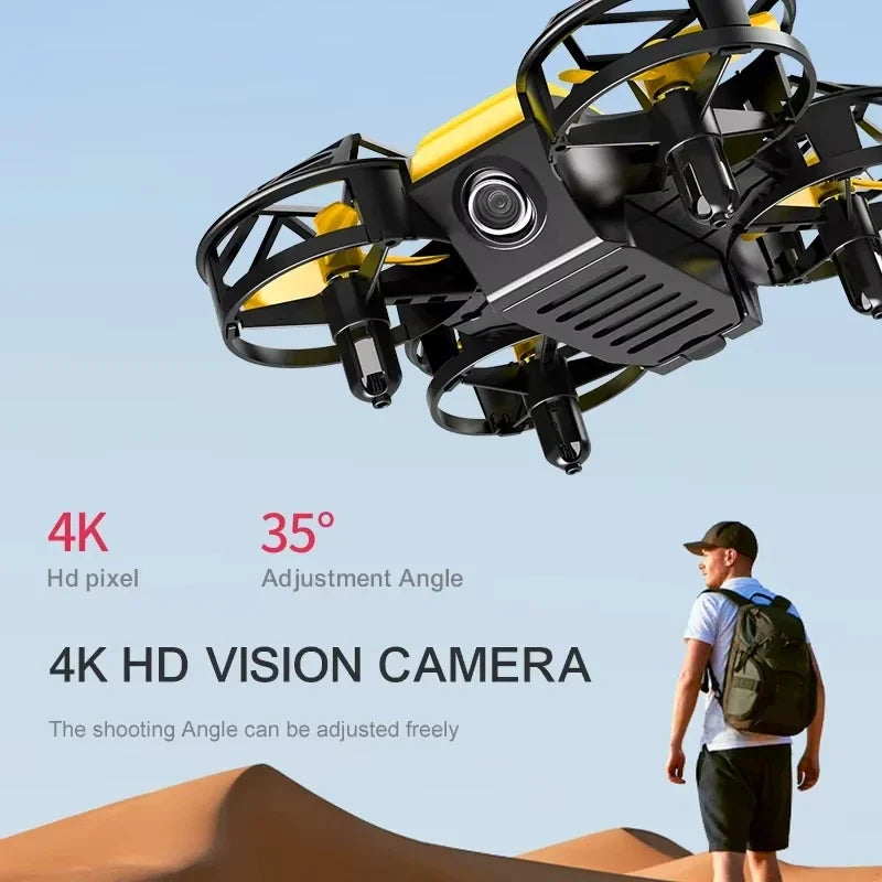 D12 Mini Drone 4k Profession HD Wide Angle Camera 1080P WiFi FPV Drone Camera Height Keep Drones Camera Helicopter Toys Gifts