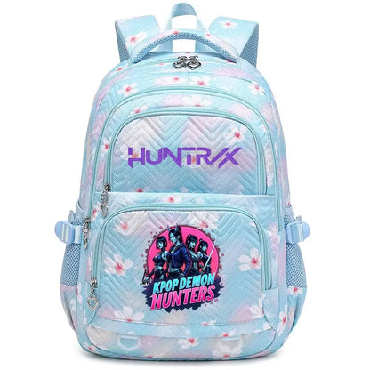 6-12 Kids Backpack Rumini Miraa Zoeyy HUNTR/rX 2026 Print Cartoon School Bag Large Capacity Student Travel Backpacks