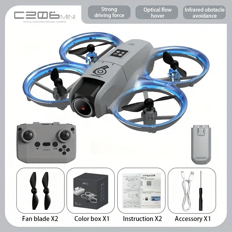 2025 Best-Selling GT3 Drone with HD Dual Camera 180° Upward Shooting, Obstacle Avoidance & Optical Flow Positioning, Foldable Po