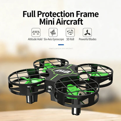 DWi Flying Mini Remote Control Aircraft Rechargeable Four-axis Rotation Remote Control Drone 360° Rotation with Light